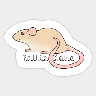 Rattie Love 1 Sticker
